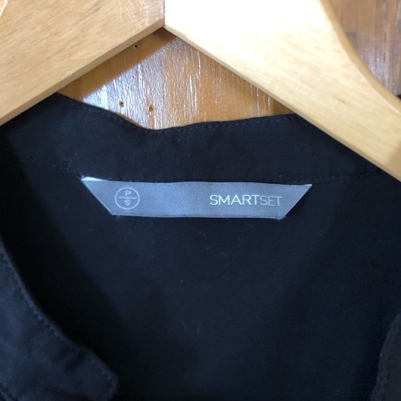 Smart Set Black Button-Up Blouse - Picture 4 of 13
